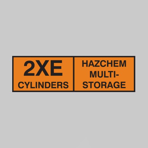 2XE Multi Cylinder Storage Placard