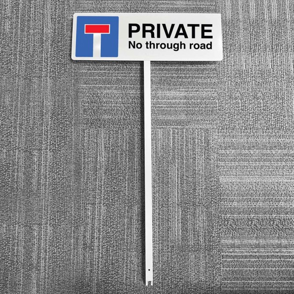 Private No Through Road - Verge Sign