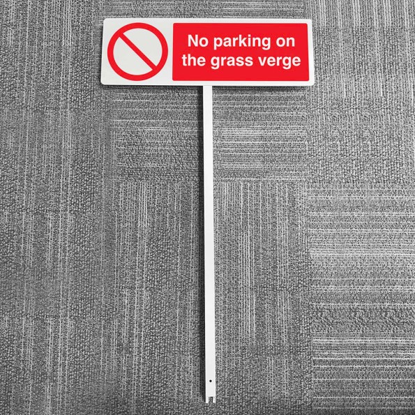 No Parking On the Grass - Verge Sign