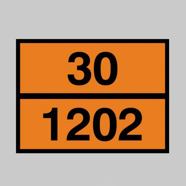 Diesel / Gas Oil Embossed ADR Plate