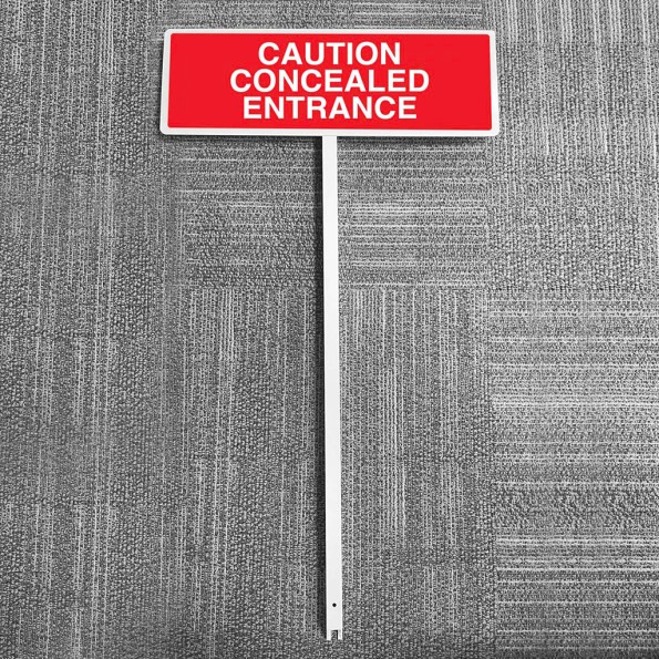 Caution - Concealed Entrance Verge Sign