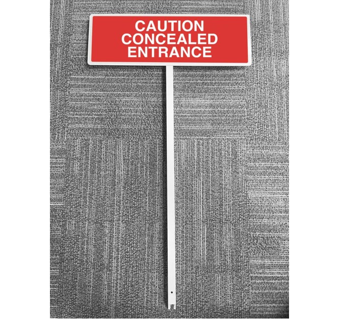 Caution - Concealed Entrance Verge Sign