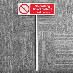 No Parking - Do not Obstruct the Driveway Verge Sign