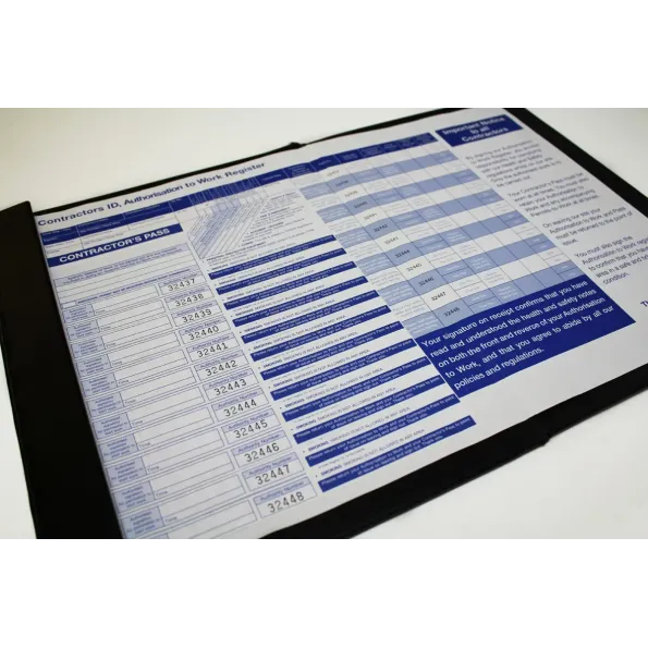 Contractor Pass Sign-In System (108 NCR Passes) Contractor Pass Sign-In System (108 NCR Passes)