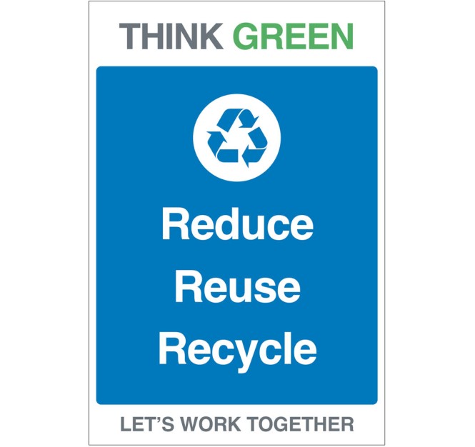 Think Green - Reduce - Reuse - Recycle