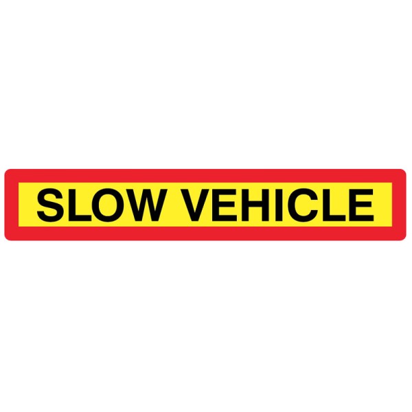 Slow Vehicle Panel Long Length