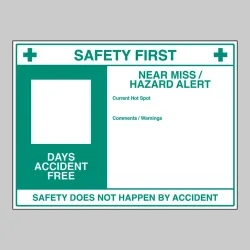 Safety First - Dry Wipe Board