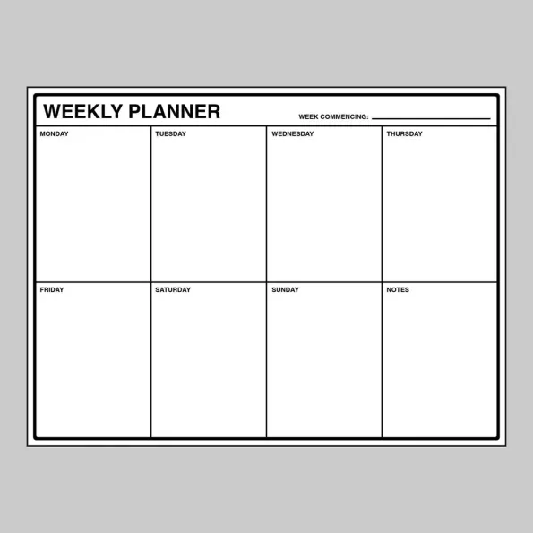 Weekly Planner - Dry Wipe Board