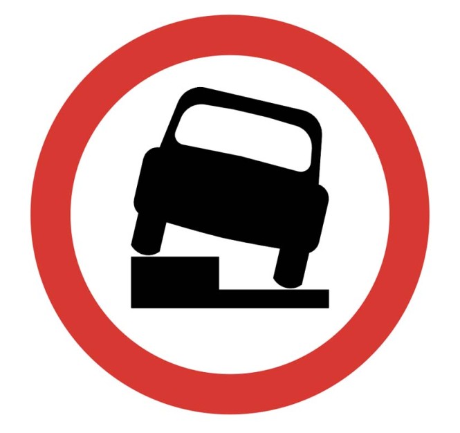 No Parking on Verge or Footway - Class RA1 and R2