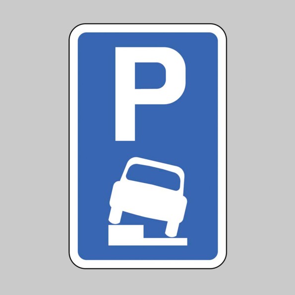 Parking Partially on Verge or Footway is Permitted - Class RA1 and R2