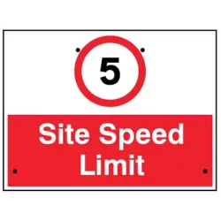Re-Flex Sign - 5mph Site Speed Limit