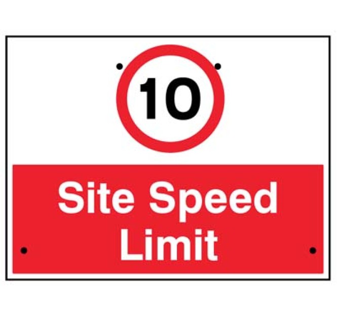 Re-Flex Sign - 10mph Site Speed Limit