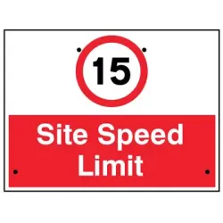 Re-Flex Sign - 15mph Site Speed Limit