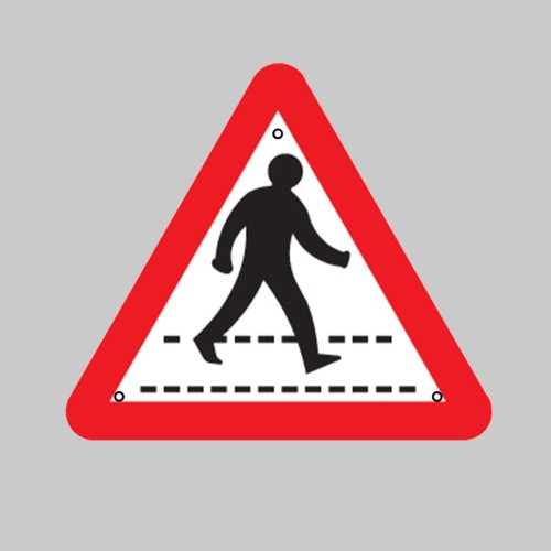 Re-Flex Sign - Pedestrian Crossing