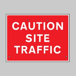 Re-Flex Sign - Caution - Site Traffic
