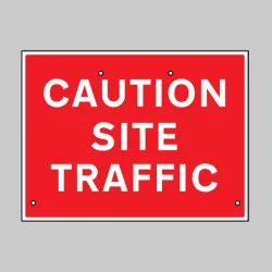Re-Flex Sign - Caution - Site Traffic