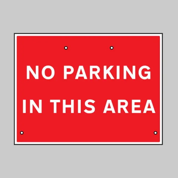 Re-Flex Sign - No Parking in this Area