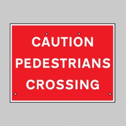 Re-Flex Sign - Caution - Pedestrians Crossing