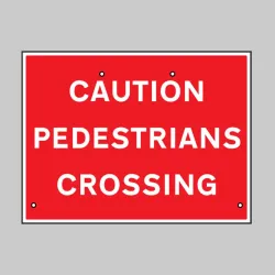 Re-Flex Sign - Caution - Pedestrians Crossing
