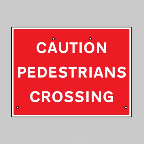 Re-Flex Sign - Caution - Pedestrians Crossing