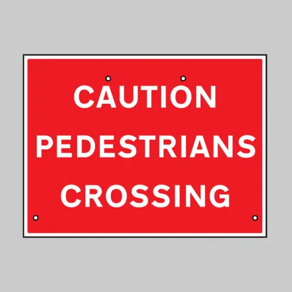 Re-Flex Sign - Caution - Pedestrians Crossing