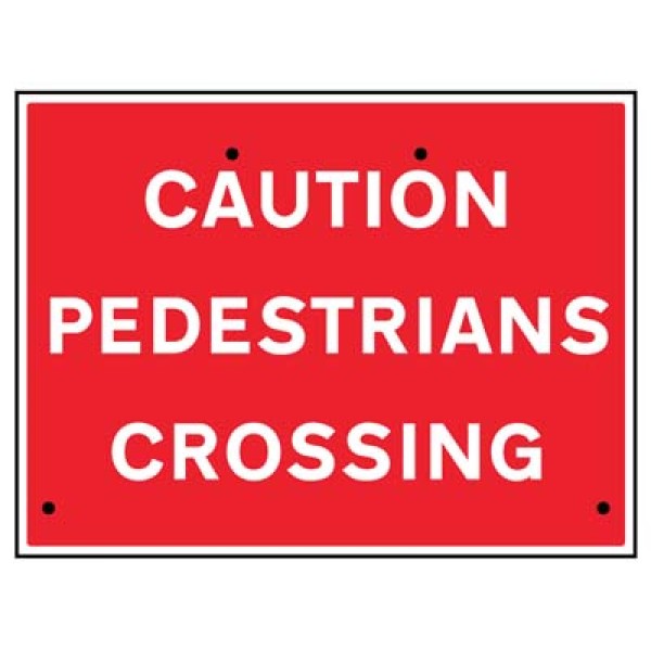 Re-Flex Sign - Caution - Pedestrians Crossing
