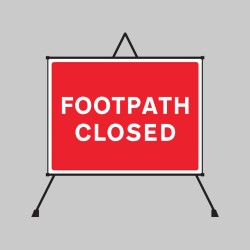 Footpath Closed Reflective Fold Up Sign