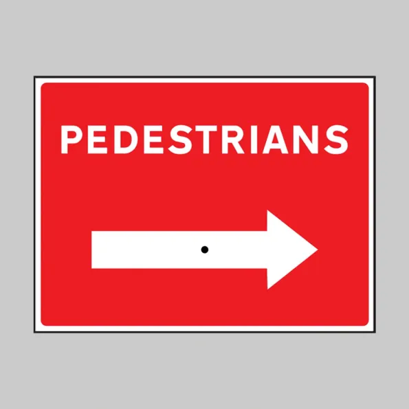 Pedestrians with Wing Nut Reversible Arrow Pedestrians with Wing Nut Reversible Arrow