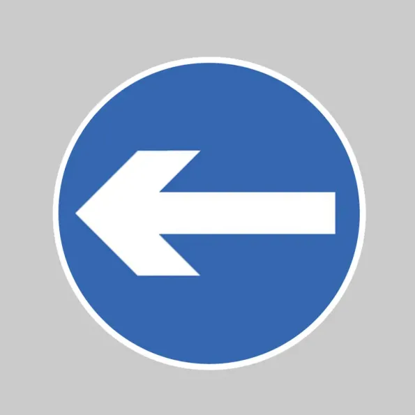 Direction Arrow Left / Right - Class R2 - Permanent 