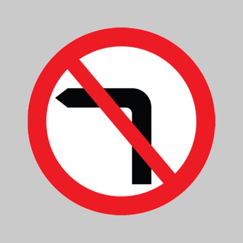 No Left Turn - Class R2 - Permanent 