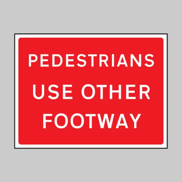 Pedestrians Use Other Footway - Class RA1 