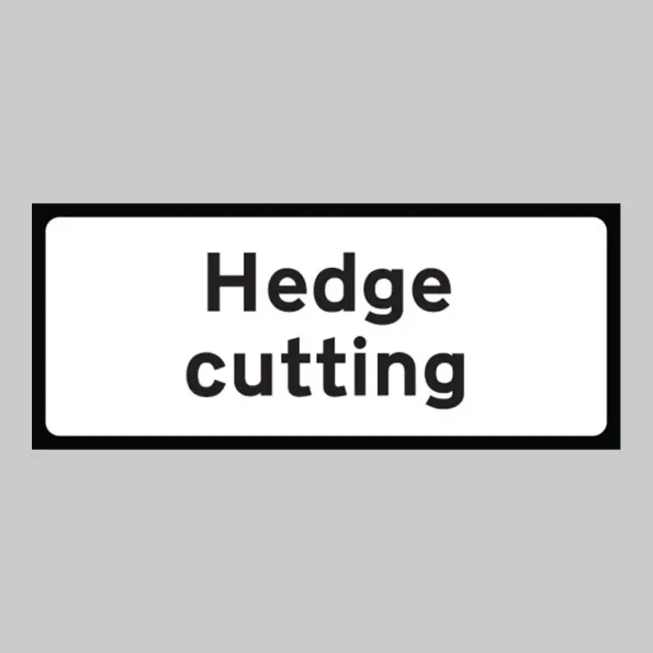 Hedge Cutting Supplementary Plate - Class RA1