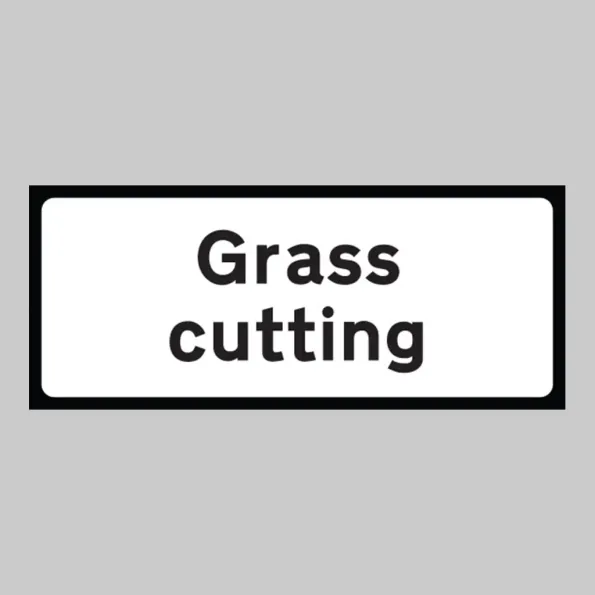 Grass Cutting Supplementary Plate - Class RA1