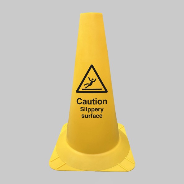 Caution Slippery Surface - Round Cone