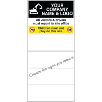 Custom Site Safety Board - Select 4 Safety Messages
