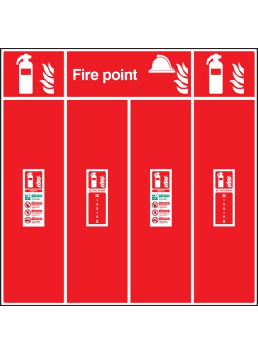 Fire Extinguisher Location Board Double
