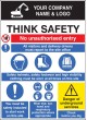 Site Safety - Think Safety - No Unauthorised Entry - Report to Office - PPE - Induction - Underground Services