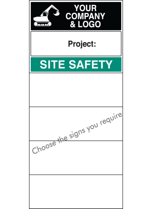 Site Safety Board 600 x 900mm with Select Signs