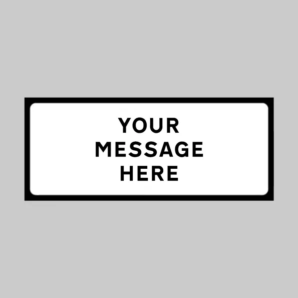 Custom Supplementary Plate - Class RA1 - Temporary