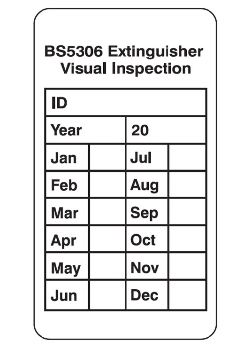 Extinguisher Visual Inspection Tag (Pack of 10)