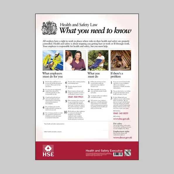 Health & Safety Law - Poster Health & Safety Law - Poster