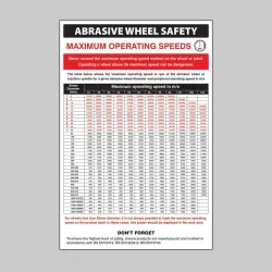 Abrasive Wheel Groups Regulations - Poster Abrasive Wheel Groups Regulations - Poster