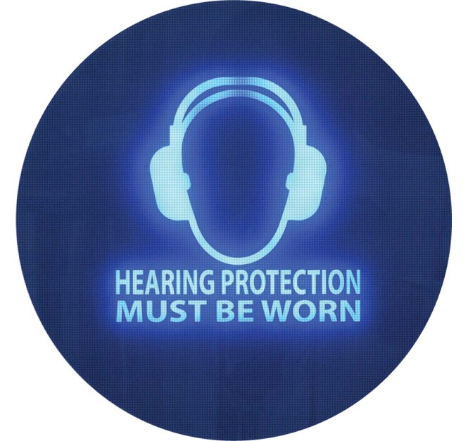 Noise Activated Sign - Hearing Protection Must be Worn
