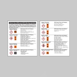 GHS Symbols - Pocket Guide (Pack of 10)