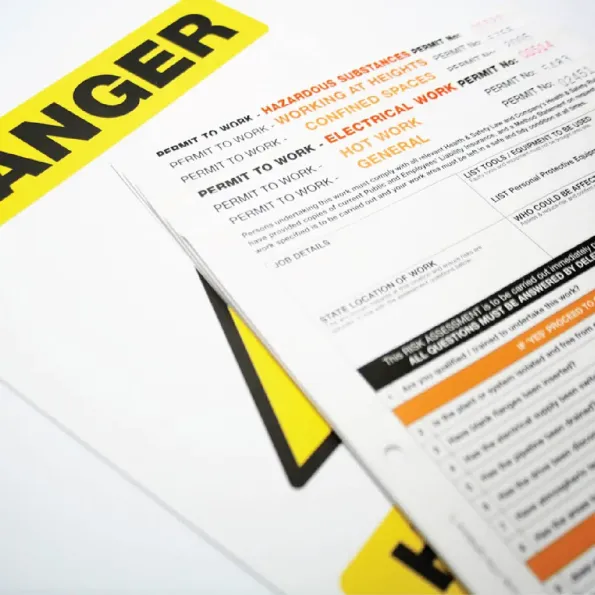 Permit to Work: (Pack of 10 - 3part NCR)