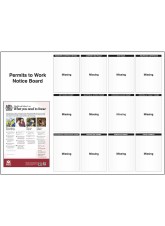 Site Notice Board with Doc Wallets (Permits to Work)