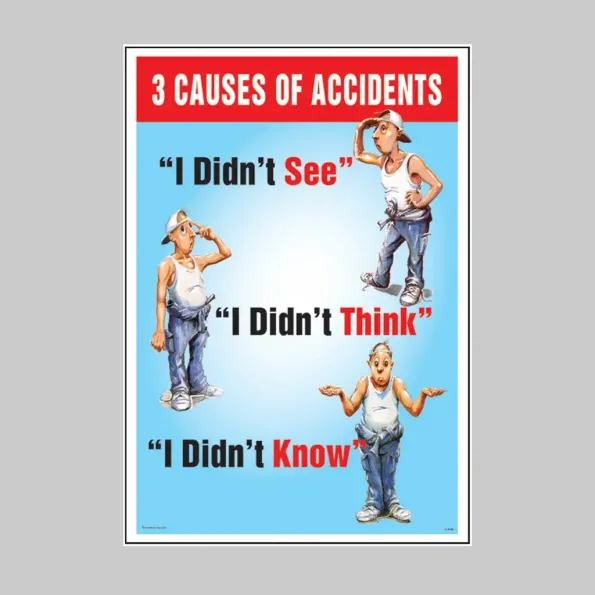 3 Causes of Accidents - Poster