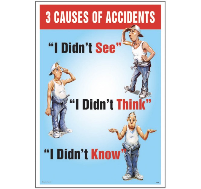 3 Causes of Accidents - Poster