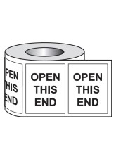Open this End - Labels (Roll of 250)