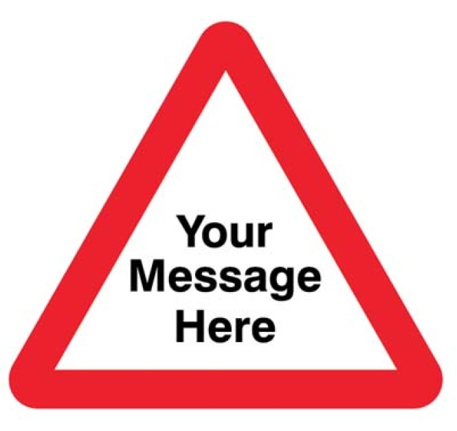 Your Message Here - Class RA1 - Triangle - Temporary